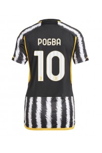 Juventus Paul Pogba #10 Jalkapallovaatteet Naisten Kotipaita 2023-24 Lyhythihainen